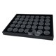 thumbnail image 1 of Tarros portátiles de cuero sintético para guardar gemas, soporte para diamantes y piedras preciosas, caja de joyería con bandeja 2.6x1.4cm, 1 of 8