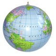 thumbnail image 1 of Globo mapa flotante mundo bola niño educación juguete PVC inflable agua juguete, 1 of 6