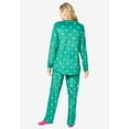 thumbnail image 2 of Dreams & Co. Plus Size  Velour Pajama With Free Fuzzy Socks, 2 of 6