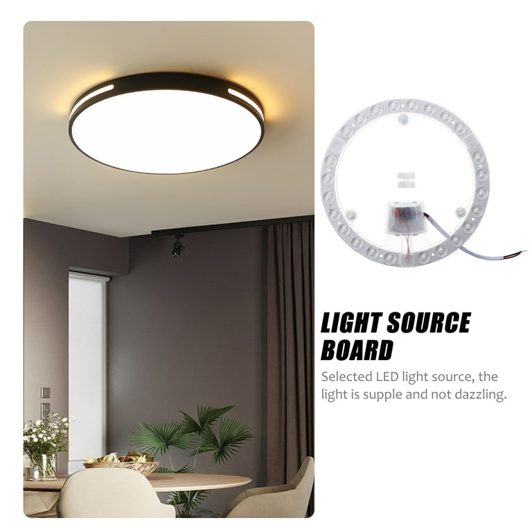 LED Magnetic Circular LED Light Source Panel for Ceiling Light Transformation Using Walmart