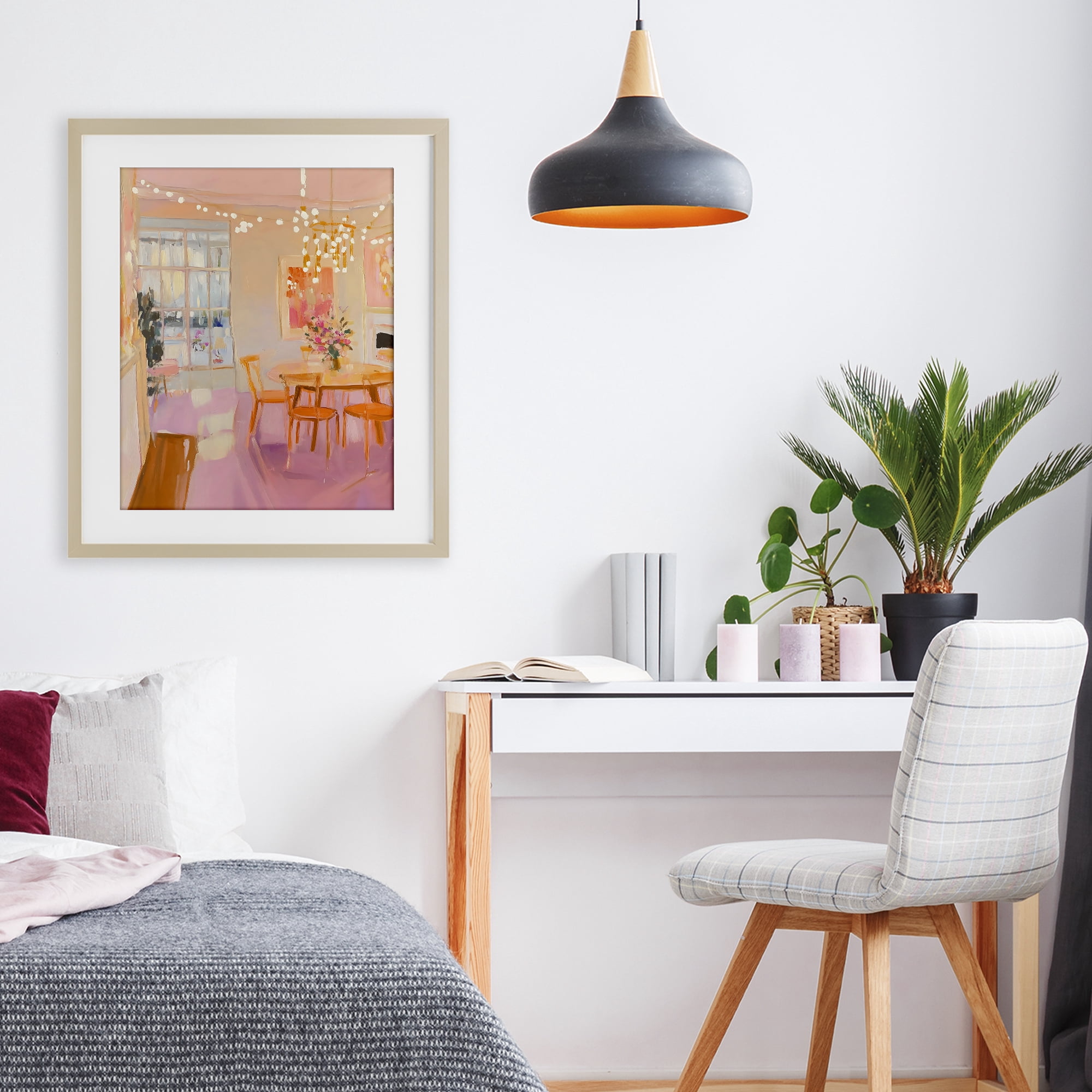 Stupell Industries Warm & Inviting Dining Room Birch Framed Print Under Glass, design by The Prints Vibe