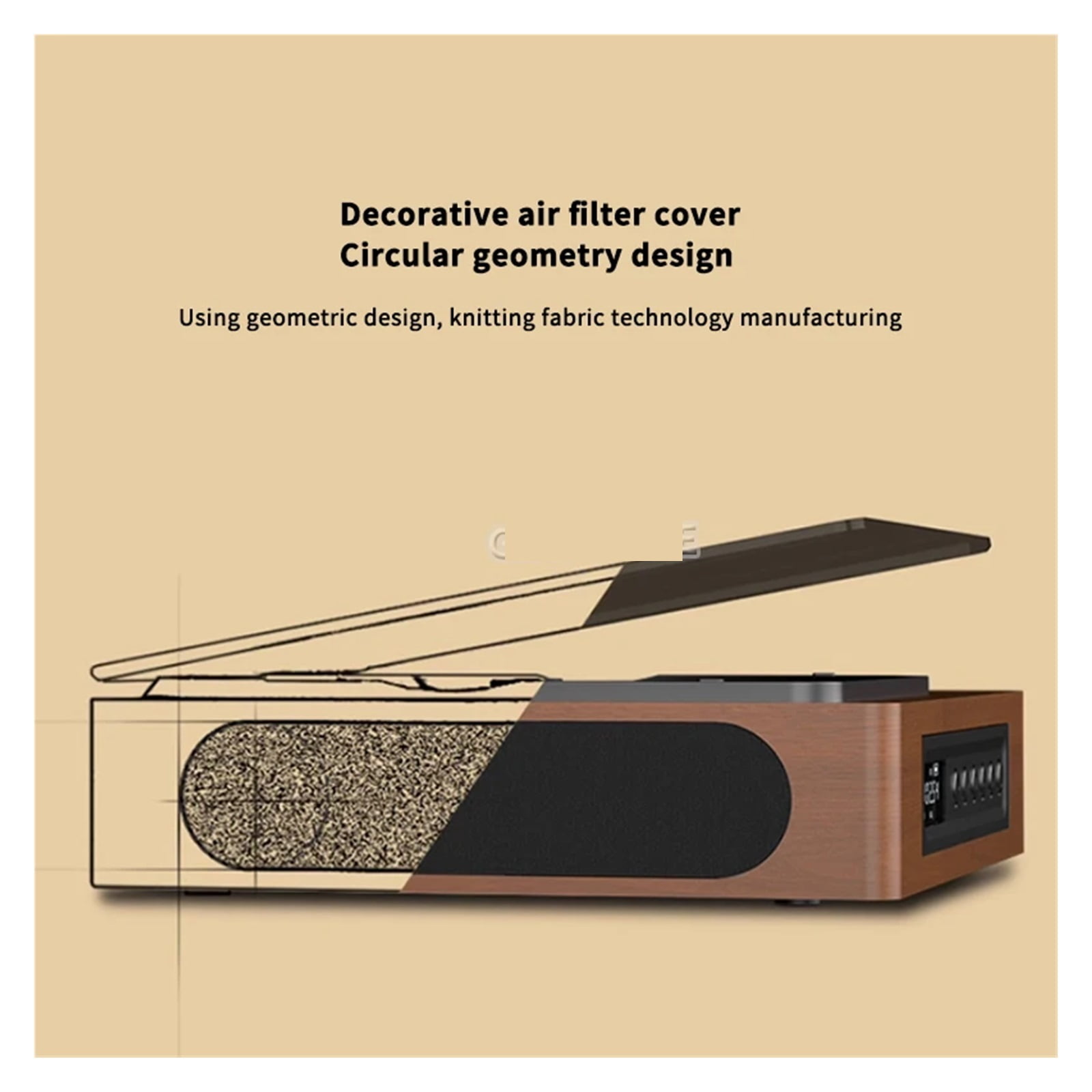 Wooden CD Player Two-Way Bluetooth Built-In Speaker Multifunction CD Walkman Rechargeable