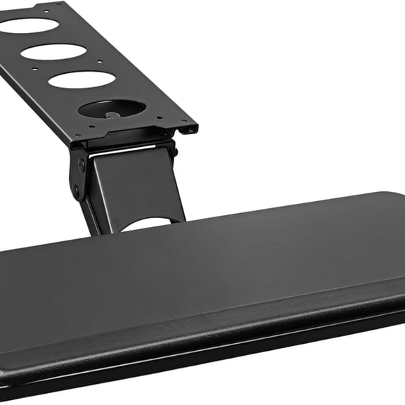 Under-Desk Keyboard Tray, Adjustable for Height and Tilt, Slide-Out Design, Spacious 25x9.8 Inch Surface, Ideal for Home and Office Use