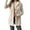 C#Beige473127, variant on CAIVO Women's Reversible Hooded Button Front Vest For Fall Winter Casual Layering Comfortable Warm Outerwear Breathable Wear