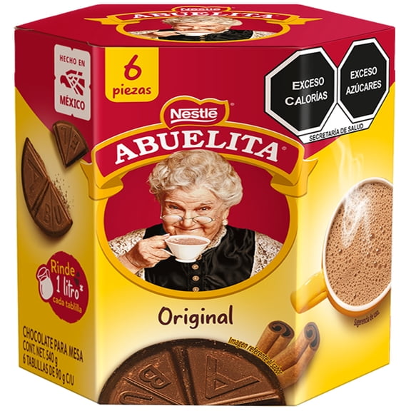 Chocolate para mesa Abuelita con 6 tablillas de 90 g c/u