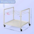 thumbnail image 2 of Blueprint Storage Rack Blueprint Holder Metal Blueprint Storage Cart with Wheels 20 Slots Roll File Holder for Home Office School to Storage Blueprint Poster Architectural (White 20 Slots), 2 of 12
