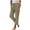 Khaki, variant on Hvyesh Linen Pants Women,2025 Spring Summer Casual Petite Cropped Pants,Straight Leg Drawstring High Waisted Pants