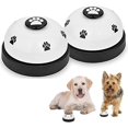 thumbnail image 1 of Jinsinto 2 Pack Metal Dog Bells With Non-slip Rubber Bottom For Pet Training Bell (white), 1 of 4