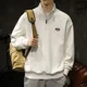 thumbnail image 2 of Ropa masculina, camisetas polo de invierno con media cremallera para hombre, sudaderas, tops, estética blanca, oferta, otoño coreano, informal, manga larga, a granel F, 2 of 5
