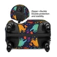 thumbnail image 2 of Susaid Colorful Dinosaur Print Elastic Washable Suitcase Cover with Hidden Zipper, Fits 18-32 Inch Luggage for Protection During Travel-Large, 2 of 7