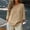 Beige, variant on BFHHYA Womens Tops Lightweight Button V Neck Shirts Casual 3/4 Sleeve Pullover Tops Soft Comfy Cotton Blouses Daily Work