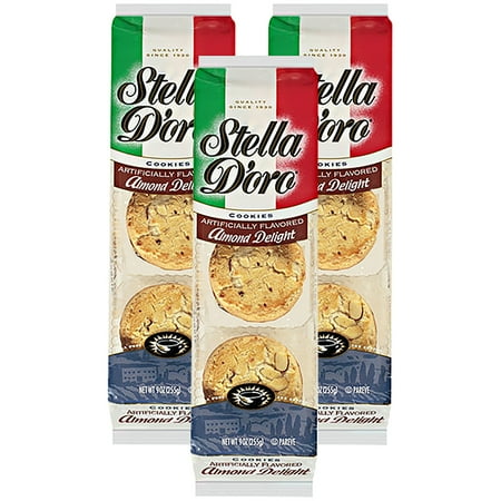 - (3 Pack) Stella D'oro Almond Delight Cookies, 9 Oz