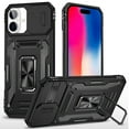 thumbnail image 4 of For Motorola Moto Edge 5G 2024 Hybrid Case with Rotation Ring Stand Shockproof & Camera Window TPU Armor Dropproof Cover ,Xpm Phone Case [ Black ], 4 of 10