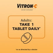 Vitron-C Iron Supplement, Immunity Support Iron Supplements with Vitamin C, 60 Count