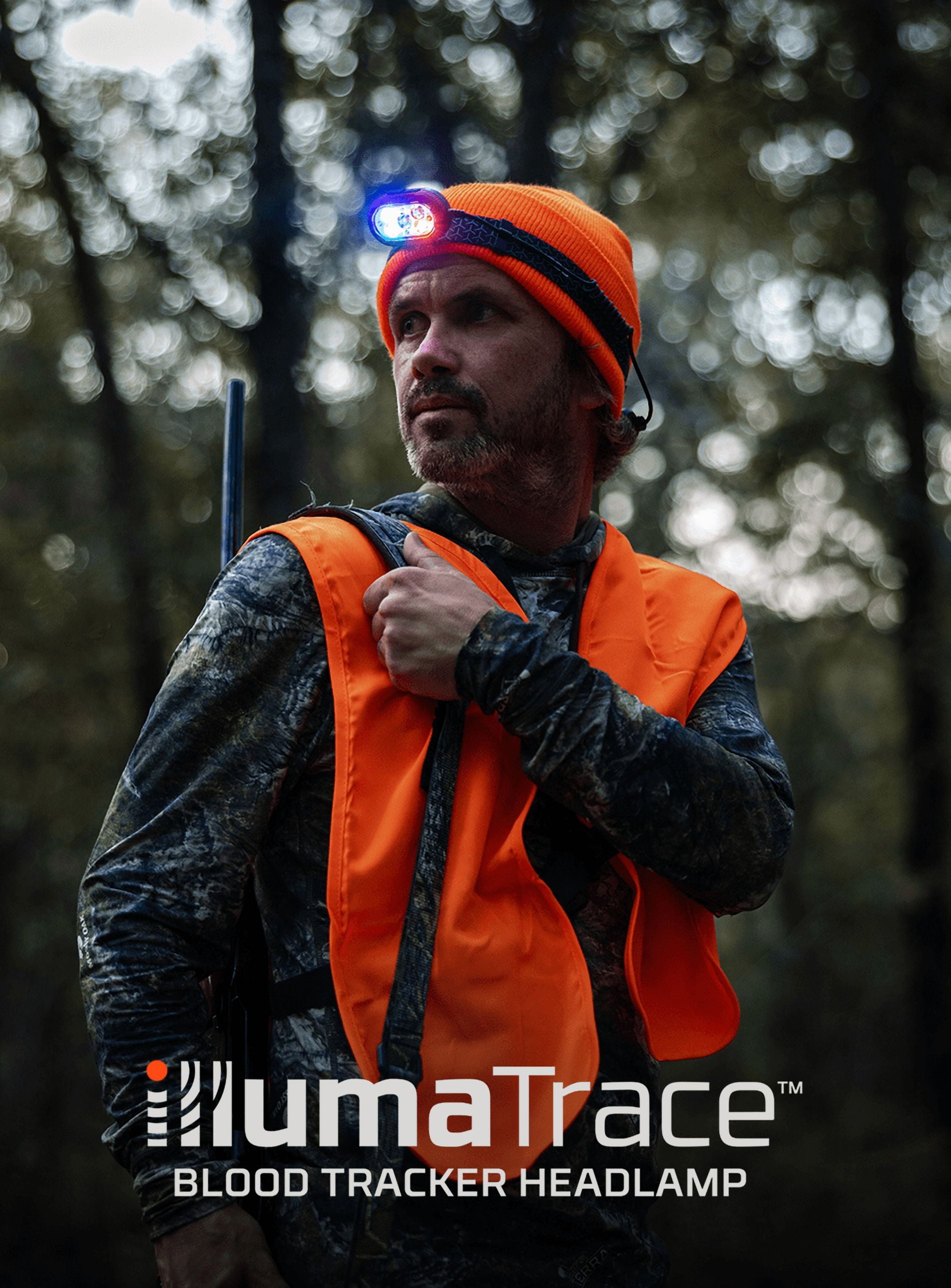 Illumatrace Blood Tracker Hunting Headlamp, For Hands-Free Animal Recovery