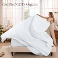 thumbnail image 4 of Bare Home Organic Percale Sheet Set - 100% Organic Cotton - Split King, White, 4 of 11