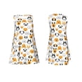 thumbnail image 7 of Lsque Dog Faces Pattern Summer Dresses for Women – Sleeveless T-Shirt Swing Sundress, Perfect for the Beach and Casual Days, 7 of 7