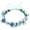 Blue, variant on VKLU 8.66" Pink Floral Headband Flower Crown, Lightweight Boho Wreath for Island Vacations, Comfortable Hair Accessory for Junior Bridesmaids & Youth