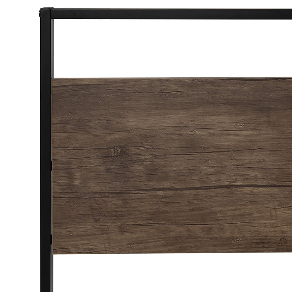 Kepooman Twin Size Metal Bed Frame with Headboard & Wood Slats Kepooman Twin Size Metal Bed Frame with Headboard & Wood Slats