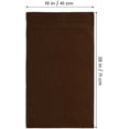thumbnail image 2 of 6 Piece Premium Hand Towels Set, 16 by 28 inches, 100% Ring Spun Cotton, Lightweight and Highly Absorbent Towels for Bathroom, Travel, Camp, Hotel, and Spa, Dark Brown, 2 of 7