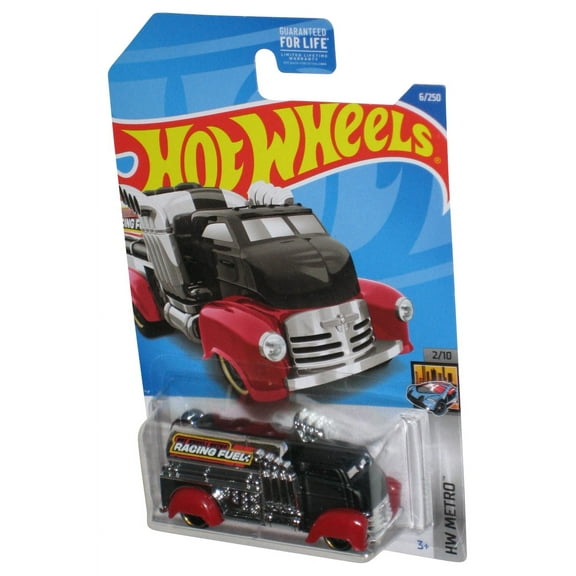 Hot Wheels HW Metro 2/10 (2021) Black & Red Fast Gassin' Toy Truck 6/250