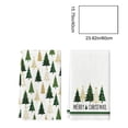 thumbnail image 4 of Yhmxh Christmas Kitchen Towels Set of 2, Christmas Tree Decorative Dish Towels, Absorbent Soft Holiday Hand Towels, Xmas Tea Towels for Kitchen Counter, Cooking, Christmas Decoration 15.75"x23.62", 4 of 6