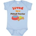thumbnail image 3 of Inktastic Pitbull Terrier Loved by a (Dog Breed) Boys or Girls Baby Bodysuit, 3 of 5