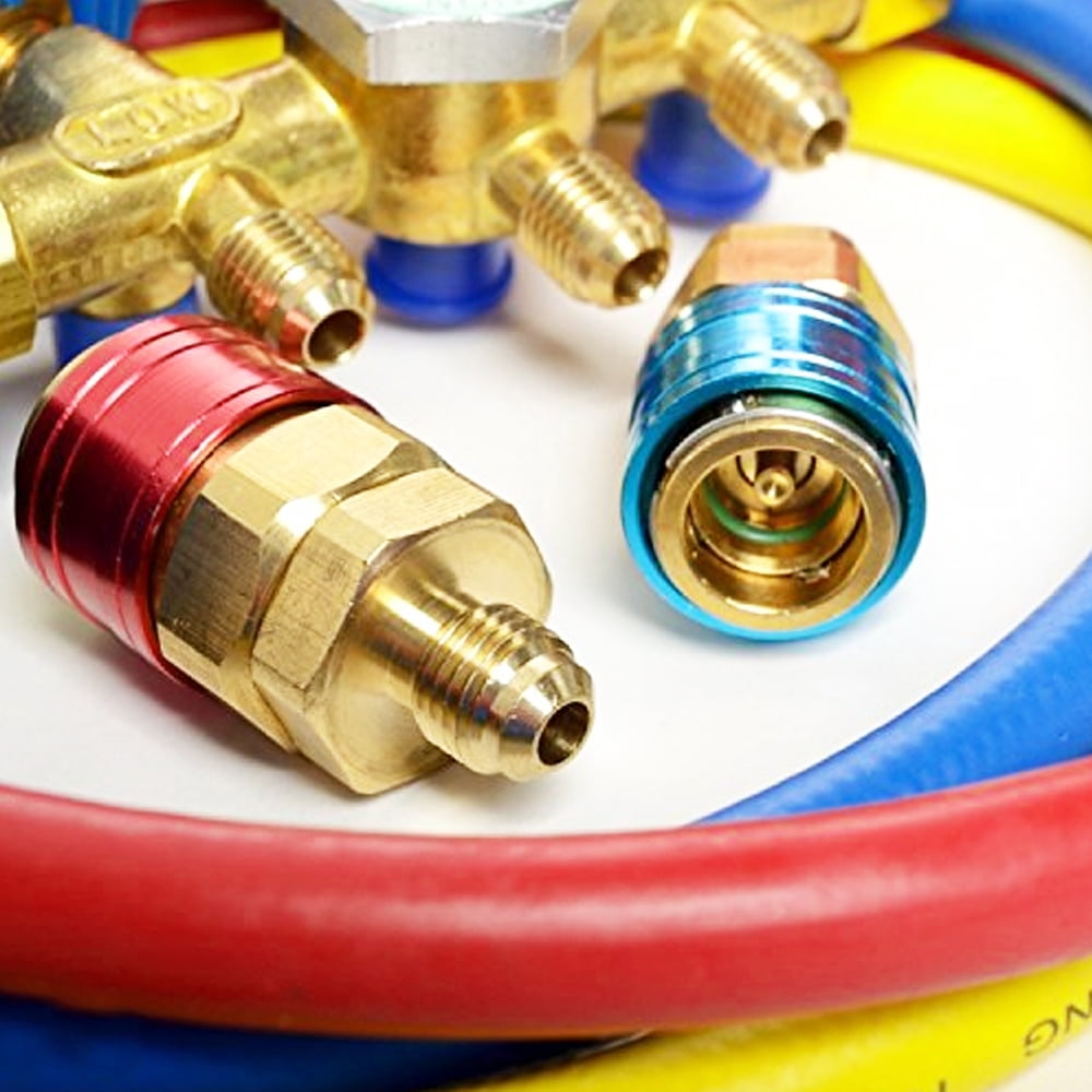 Voyager Tools A/C Manifold Gauges Set Manifold, Gauge & Hose Set Industrial HVAC Gauges