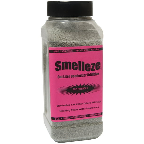 SMELLEZE Natural Cat Litter Smell Remover Deodorizer Additive 2 lb