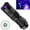#Black, variant on 100Fens UV 395nm Light Flashlights USB Rechargeable Ultraviolet LED Blacklight Mini Wood’s Lamp Portable Blacklight for cat Urine Detection Dry Stains, Uranium Glass, Leak Detection