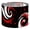 Color 2, variant on Linen Drum Lamp Shades Red White Abstract Swirl Black 13" x 13" x 10" Lampshade for Table Lamps Floor Lamps Lamp Shade Replacement Easy Assembly Required