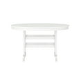 thumbnail image 5 of Emma + Oliver Indoor-Outdoor 48" Round Recycled HDPE Adirondack Dining Table for 4 in White, 5 of 8