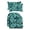 Crestwood Marine Blue Leaves, variant on RSH Décor Indoor Outdoor Set of 2 U-Shape Cushions Large and 2 Lumbar Pillows, Crestwood Marine Blue Leaves