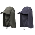 thumbnail image 1 of 2 uds sombrero con visera extraíble 3 en 1 gorro para la cara completa Anti UV protección completa cara cuello transpirable secado rápido para pesca al aire libre R, 1 of 5