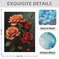 thumbnail image 3 of Diamond Art Kit for Adults, Bright Rose Print No.468 Diamond Painting for Adults Beginners, 5D DIY Diamond Art Painting Kits, Colorful Diamond Painting Craft for Home Decor 12x16, 3 of 7
