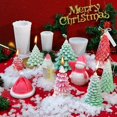 thumbnail image 3 of Santa Claus árbol de Navidad sombrero vela molde de silicona DIY muñeco de nieve fabricación de velas molde de jabón de resina regalos de navidad artesanía decoración del hogar, 3 of 4
