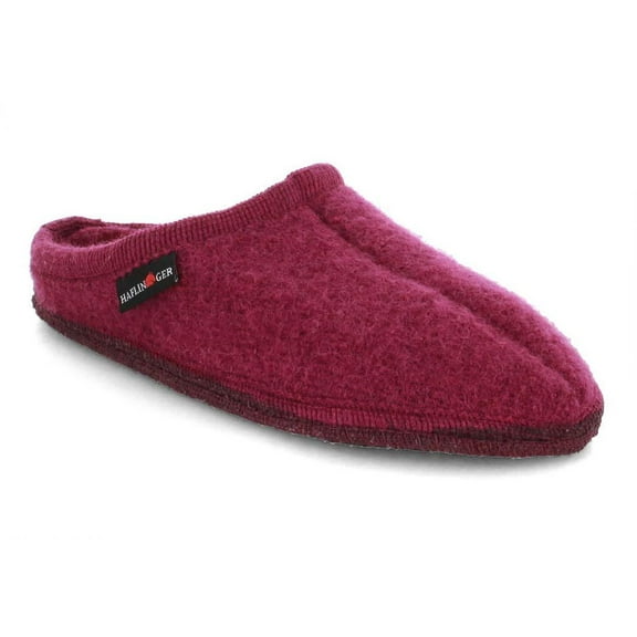 HAFLINGER Men Women Felt Slippers 'Alaska', mulberry