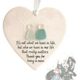 thumbnail image 5 of FESTILA Heart-Shaped Sea Glass Friendship Decor, Sea Glass Heart Christmas Tree Hanging Ornaments, Christmas Art Keepsake Decoration Gifts for Best Friends, 5 of 5