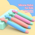 thumbnail image 2 of Universal Rubber Tip Stylus Pen For iPad All Touch Screens Devices Kids Tablet Capacitive Touch Pens For Children Drawing Pencil Blue, 2 of 6