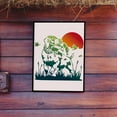 thumbnail image 5 of Hound Dog Stencil 11.8×11.8inch Large Dog Hunting Stencils with Paint Brush Animal Grassland Sunset Flying Bird Template for Craft Furniture Fabric Wall, 5 of 9