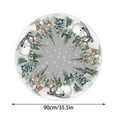 thumbnail image 3 of Christmas Tree Skirt 36 Inch Classic Design for Holiday Season Decor and Festive Home Party Setup, 3 of 7