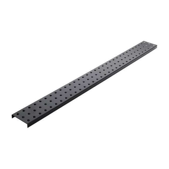 Alligatorboard Pegboard, 3in.Hx32in.W, Metal, Black, PK2 ALGSTRP3X32BLK