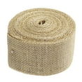 thumbnail image 3 of Uxcell 10 Yards Natural Burlap Ribbon 2.4 inch Jute Burlap Wired Ribbon Rustic Ribbon, 3 of 5