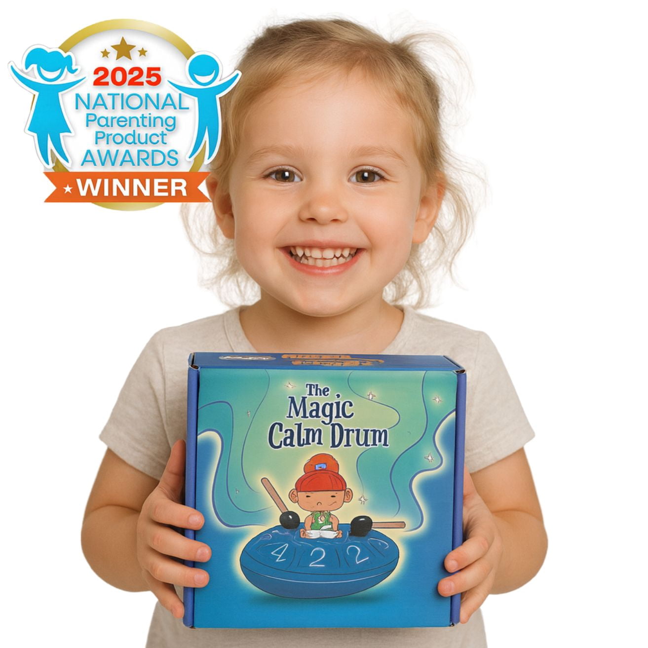 Steel Tongue Drum for Kids (3+) with Sing-Along Storybook, Songbook, Carry Bag and Wooden Mallets, 6 inch, 8 notes