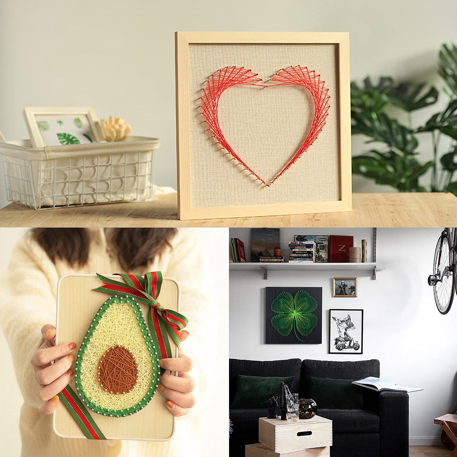 DIY Snails String Art Craft Kit Craft Project Kits for AdultsTeensBeginner with All Necessary Accessories and Frame for Home Wall Decorations Unique Gift Colorful DIY