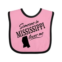 Inktastic Someone in Mississippi Loves Me Boys or Girls Baby Bib
