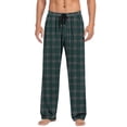 thumbnail image 2 of Mutghys Plaid Pajama Pants for Men Elastic Waist Drawstring Sleep Pants with Pockets Home Relaxing Soft Comfy Casual Pants S-3XL, 2 of 9