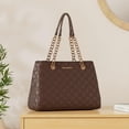 thumbnail image 2 of Bolsa Montana West con cadena acolchada para mujer, color café MWC-040CF, 2 of 7