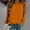 Orange, variant on Lenago Womens Basic Solid Long Sleeves Casual Shirts Round Neck Sweatshirt Pullover Loose Tunic Tops