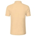 thumbnail image 4 of Men's Short Sleeve Casual Shirt, Solid Color Stand Collar, 3-Button Versatile Summer Top, 4 of 7